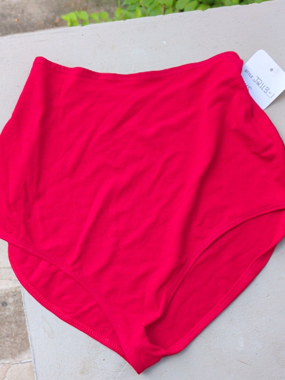 nwt $380 High-Waist Women's Panty - Bright Red
